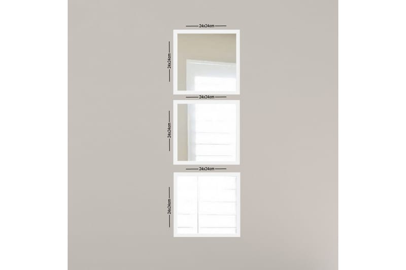 Spegel Velservrook - Vit/Silver - Inredning - Spegel - Hallspegel