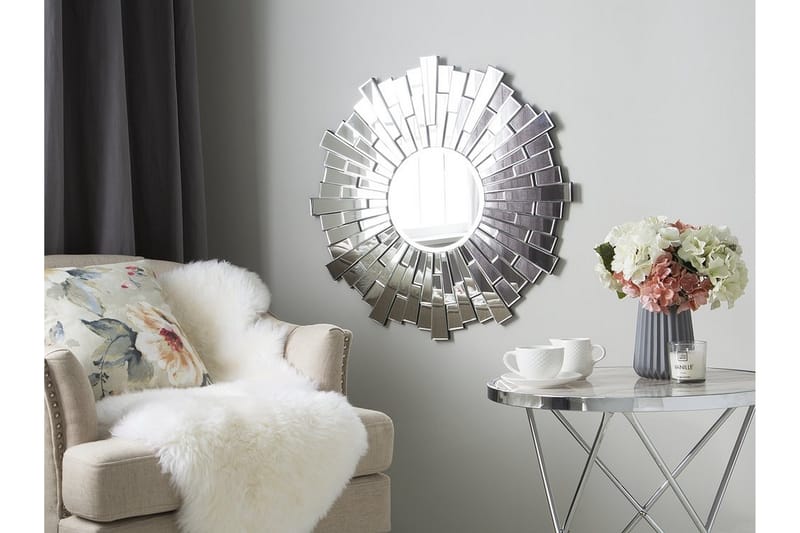 Spegel Vire 70 cm - Silver - Textil & mattor - Badrumstextil