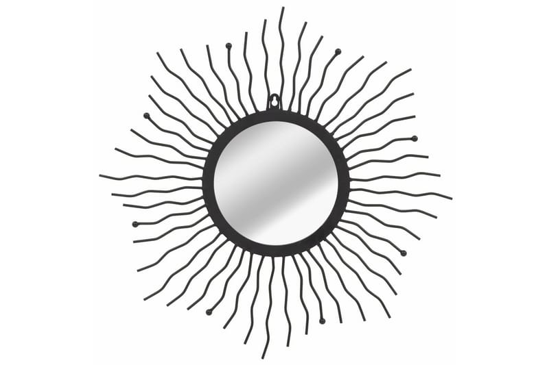 Trädgårdsspegel solstrålar 60 cm svart - Svart - Inredning - Spegel - Hallspegel