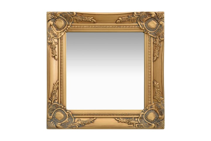 Väggspegel barockstil 40x40 cm guld - Guld - Inredning - Spegel - Väggspegel