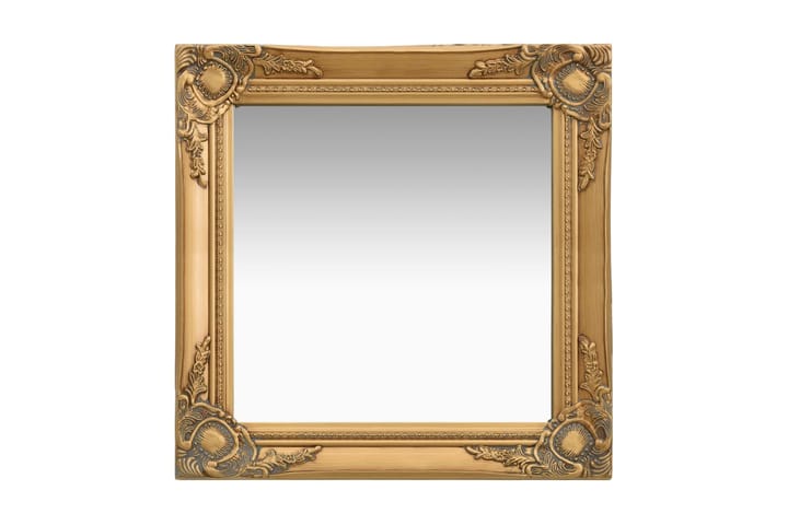 Väggspegel barockstil 50x50 cm guld - Guld - Inredning - Spegel - Hallspegel