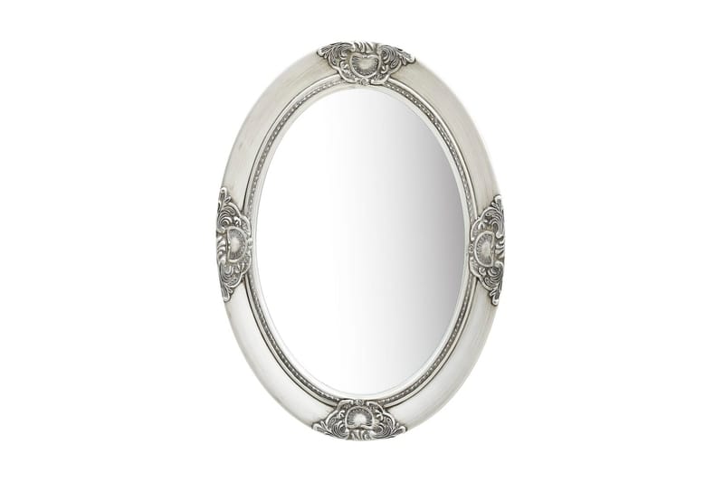 Väggspegel barockstil 50x70 cm silver - Silver - Inredning - Spegel - Hallspegel