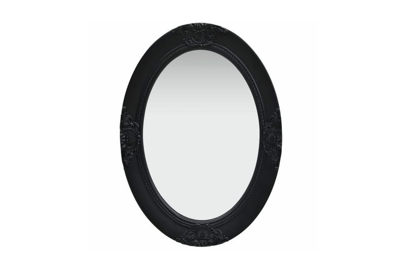 Väggspegel barockstil 50x70 cm svart - Svart - Inredning - Spegel - Hallspegel