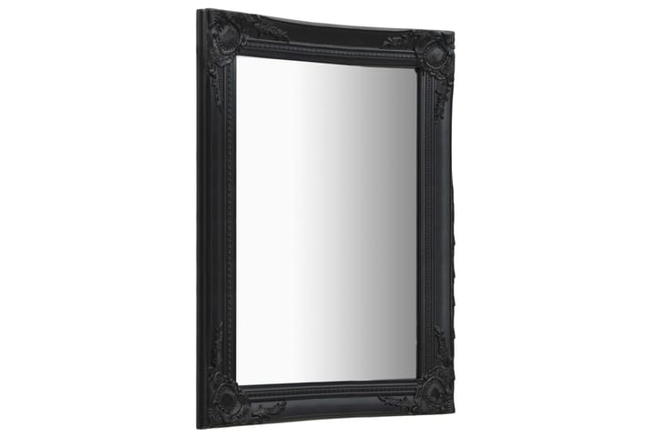 Väggspegel barockstil 50x80 cm svart - Svart - Inredning - Spegel - Väggspegel