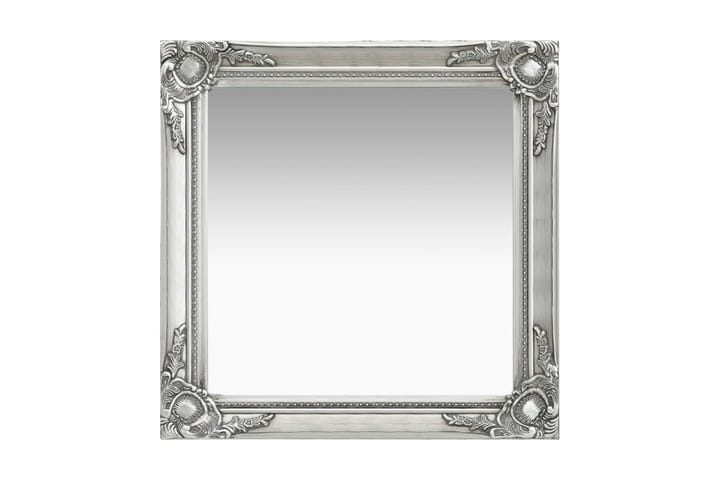 Väggspegel barockstil 60x60 cm silver - Silver - Inredning - Spegel - Hallspegel