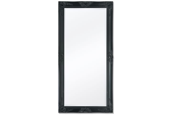 Väggspegel i barockstil 120x60 cm svart - Svart - Inredning - Spegel - Väggspegel