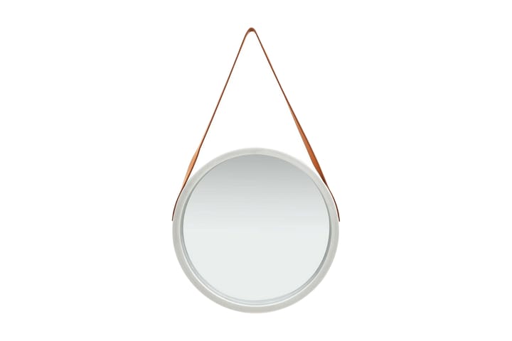 Väggspegel med rem 50 cm silver - Silver - Inredning - Spegel - Hallspegel