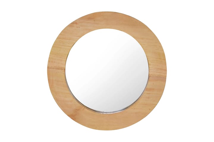 Väggspegel rund 40 cm teak - Brun - Inredning - Spegel - Hallspegel
