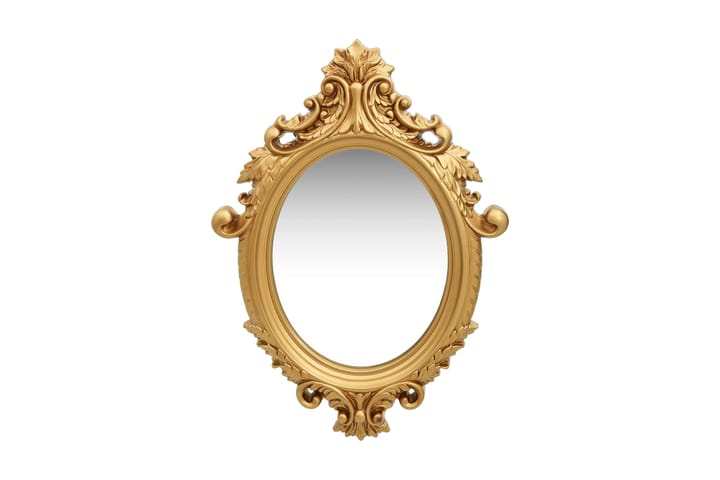 Väggspegel slottsstil 56x76 cm guld - Guld - Inredning - Spegel - Hallspegel