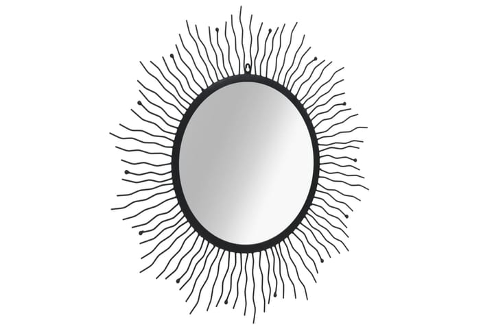Väggspegel sol 80 cm svart - Svart - Inredning - Spegel - Väggspegel