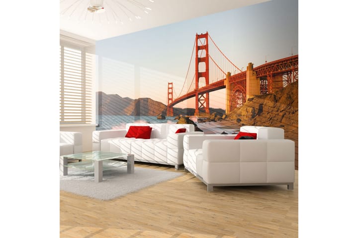 Fototapet Golden Gate Bridge Sunset San Francisco 400x309 - Artgeist sp. z o. o. - Inredning - Tapet - Fototapet