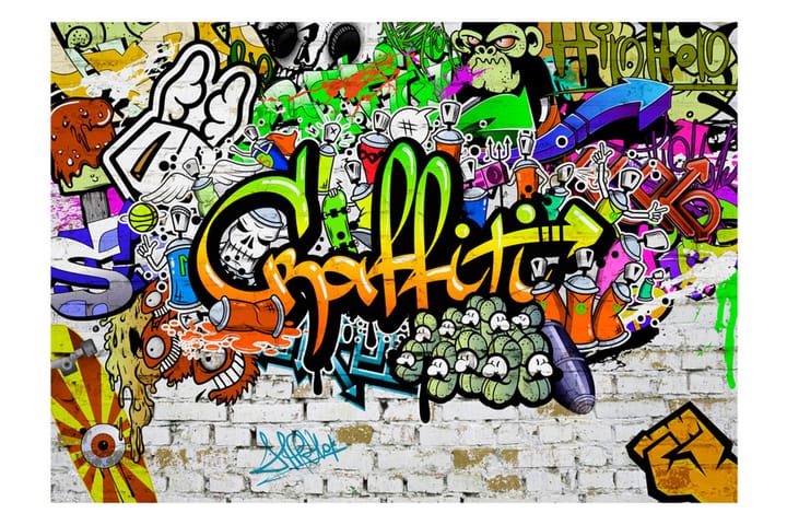 Fototapet Graffiti On The Wall 300x210 - Artgeist sp. z o. o. - Inredning - Tapet - Fototapet