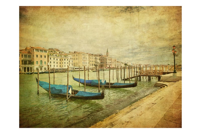 Fototapet Grand Canal Venice Vintage 200x154 - Artgeist sp. z o. o. - Inredning - Tapet - Kökstapeter