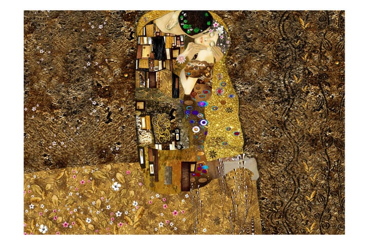 Fototapet Klimt Inspiration Golden Kiss 300x210 - Finns i flera storlekar - Inredning - Tapeter - Fototapeter