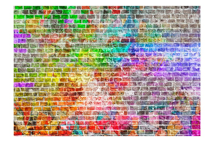 Fototapet Rainbow Wall 300x210 - Artgeist sp. z o. o. - Inredning - Tapet - Fototapet
