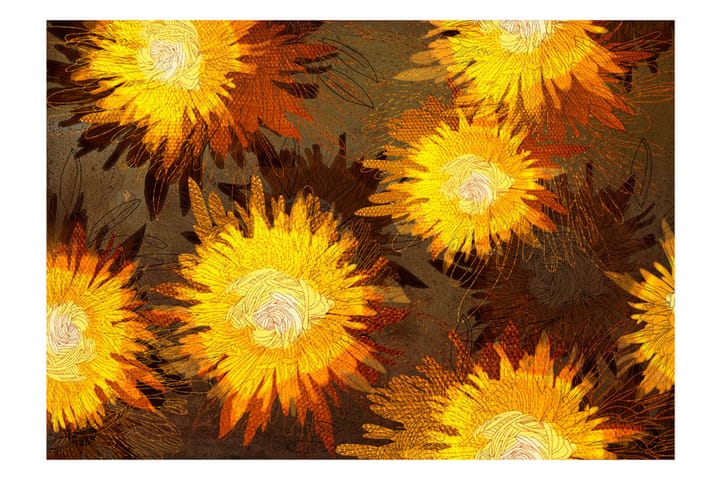 Fototapet Sunflower Dance 300x210 - Finns i flera storlekar - Inredning - Tapeter - Fototapeter