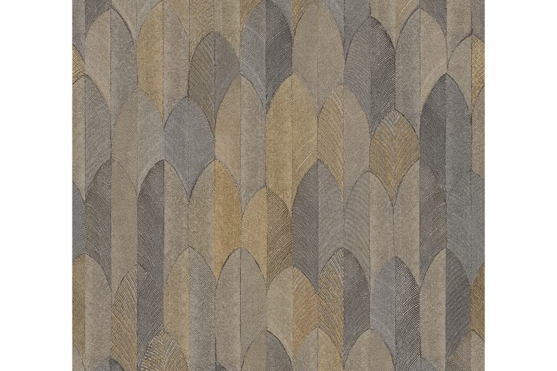 Art deco Tapet Sumatra Ovävd Silver - AS Creation - Textil & mattor - Kökstextil