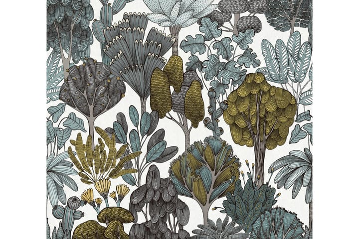 Jungle Tapet Blommig Impression Ovävd - AS Creation - Textil & mattor - Kudde & kuddfodral - Prydnadskudde & soffkudde