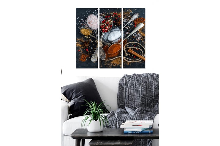 Canvastavla Kitchen 3-pack Flerfärgad - 20x50 cm - Inredning - Tavlor & posters - Canvastavla