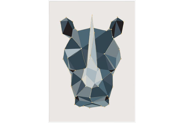 Canvastavla Rhino - 50x70 cm - Inredning - Tavlor & posters - Canvastavla