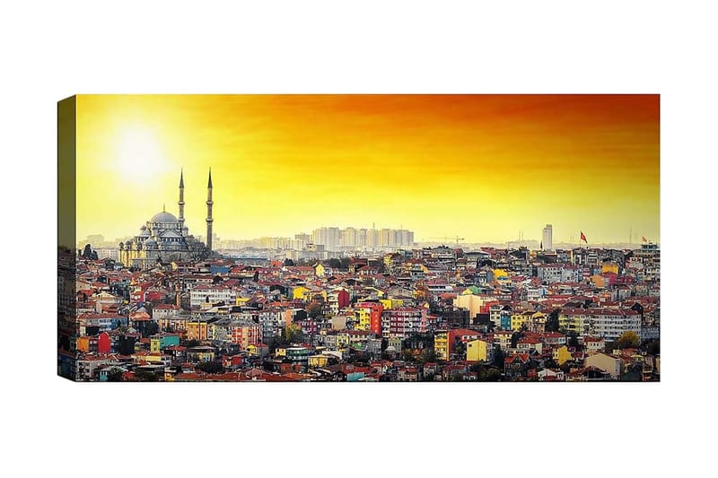Canvastavla YTY Cities & Countries Flerfärgad - 120x50 cm - Inredning - Tavlor & posters - Canvastavla