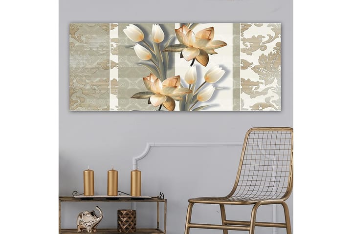 Canvastavla YTY Floral & Botanical Flerfärgad - 120x50 cm - Inredning - Tavlor & posters - Canvastavla