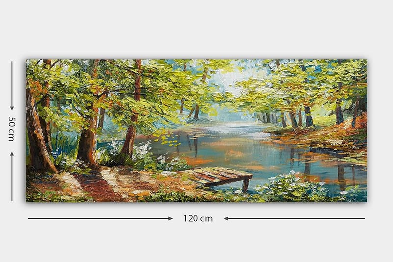 Canvastavla YTY Landscape & Nature Flerfärgad - 120x50 cm - Inredning - Tavlor & posters - Canvastavla