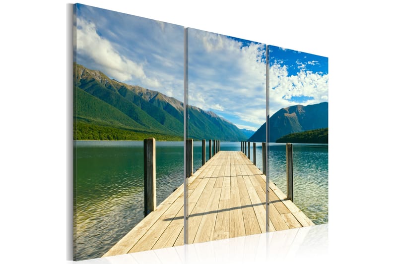 Tavla A Pier On The Lake 120x80 - Artgeist sp. z o. o. - Inredning - Tavlor & posters - Canvastavla