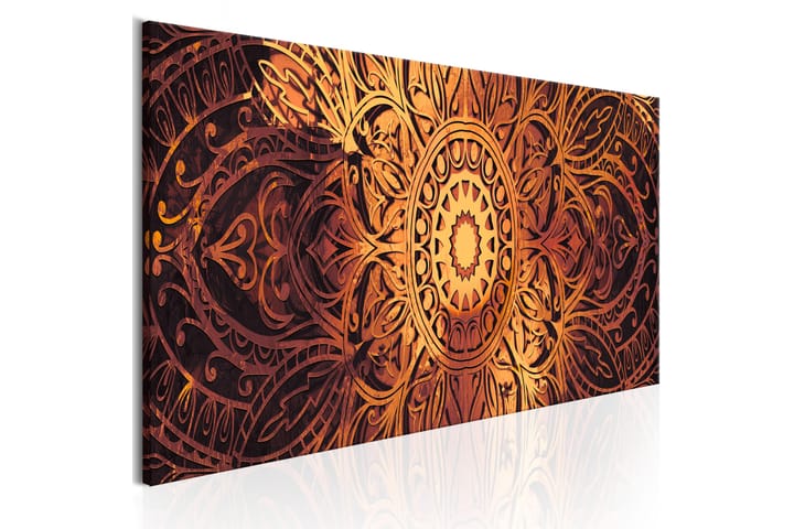 Tavla Amber Mandala 120x40 - Artgeist sp. z o. o. - Inredning - Tavlor & posters - Canvastavla