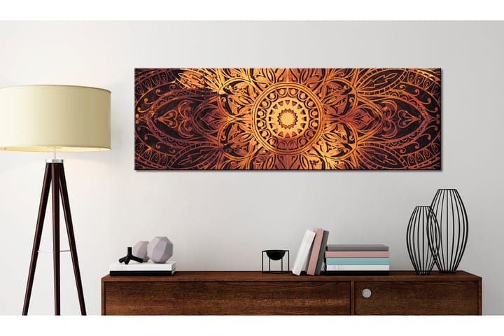 Tavla Amber Mandala 120x40 - Artgeist sp. z o. o. - Inredning - Tavlor & posters - Canvastavla