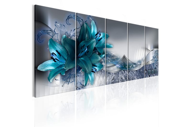 Tavla Arctic Lilies 225x90 - Artgeist sp. z o. o. - Inredning - Tavlor & posters - Canvastavla