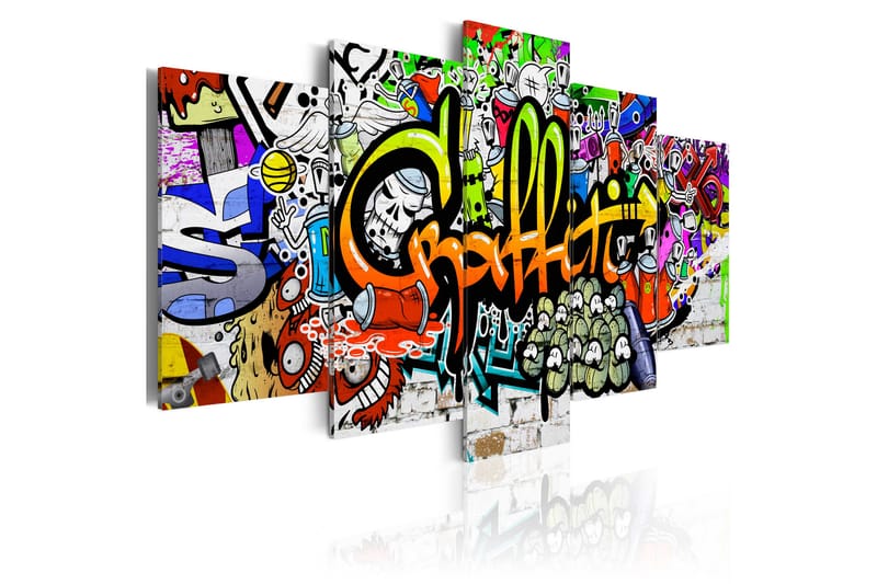 Tavla Artistic Graffiti 200x100 - Artgeist sp. z o. o. - Inredning - Tavlor & posters - Canvastavla