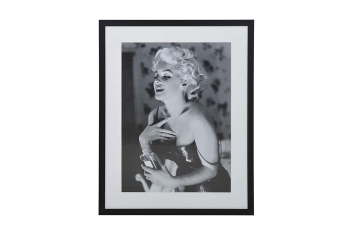 Tavla Belarbo Marilyn Pose 70X90 - Svart|Vit|Glas|Trä - Inredning - Tavlor & posters - Canvastavla