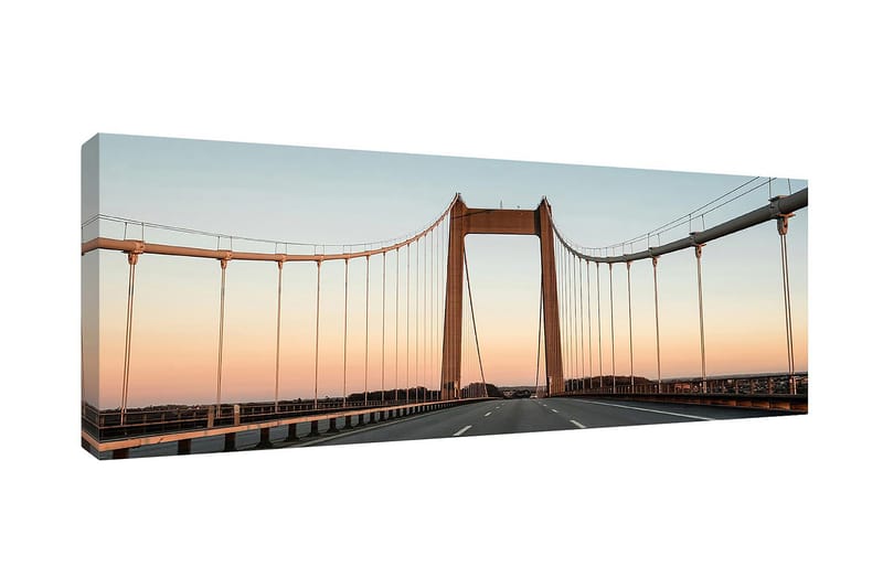 Tavla Canvas Bridge Sunset Flerfärgad 60X150 - 60x150 cm - Inredning - Tavlor & posters - Canvastavla