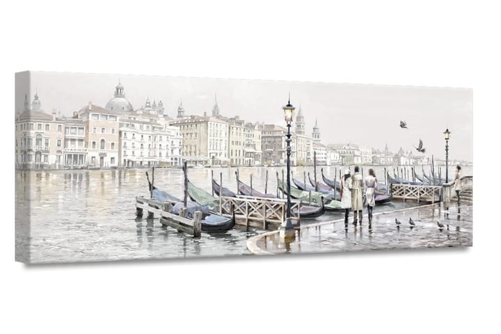 Tavla Canvas Venice Harbour - 60x150 cm - Inredning - Tavlor & posters - Canvastavla