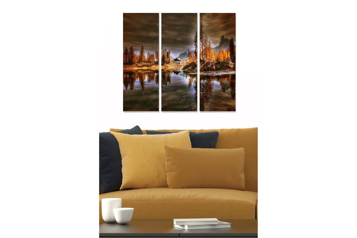 Tavla City 3-Pack Flerfärgad 20X50 - 20x50 cm - Inredning - Tavlor & posters - Canvastavla