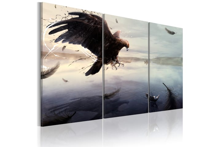 Tavla Eagle above the surface of a lake 90x60 - Artgeist sp. z o. o. - Inredning - Tavlor & posters - Canvastavla