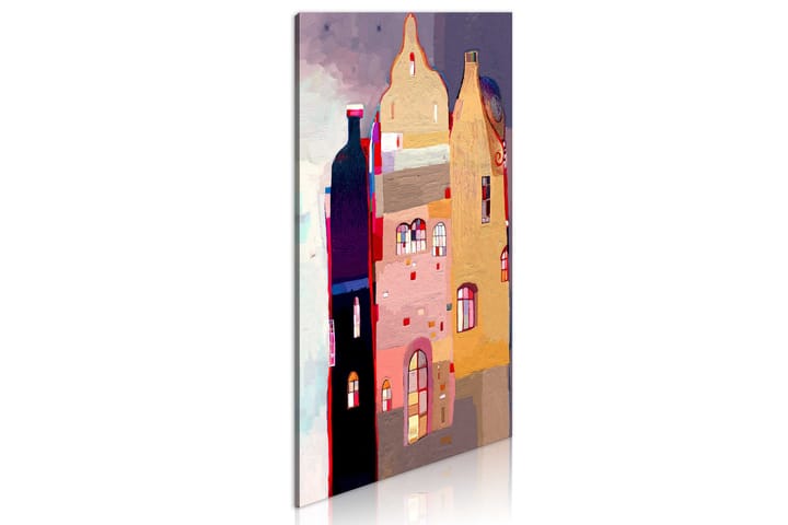Tavla Fabulous Townhouse 40X80 Flerfärgad - Tavlor för barn - Inredning - Tavlor & posters - Canvastavla