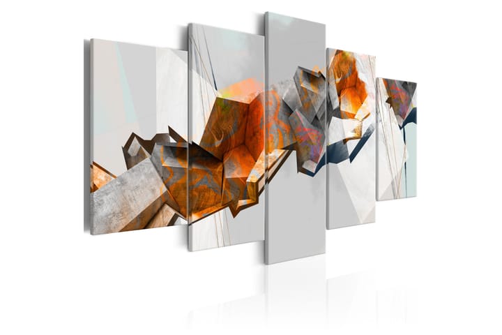 Tavla Fiery Blocks 100x50 - Artgeist sp. z o. o. - Inredning - Tavlor & posters - Canvastavla
