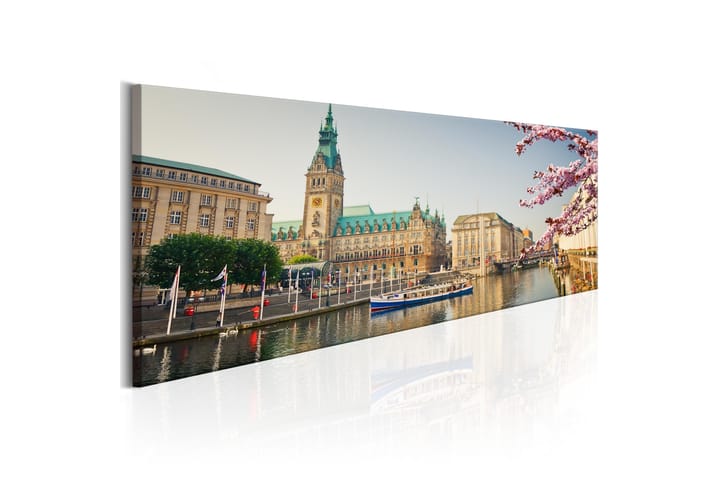 Tavla Hamburg Town Hall 120x40 - Artgeist sp. z o. o. - Inredning - Tavlor & posters - Canvastavla