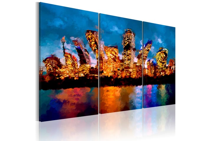 Tavla Mad City Triptych 120x80 - Artgeist sp. z o. o. - Inredning - Tavlor & posters - Canvastavla