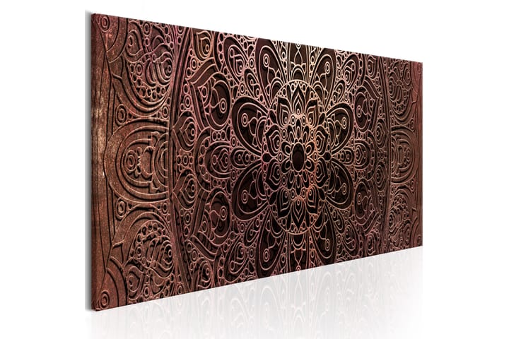 Tavla Mandala Amber Silence 150x50 - Artgeist sp. z o. o. - Inredning - Tavlor & posters - Canvastavla