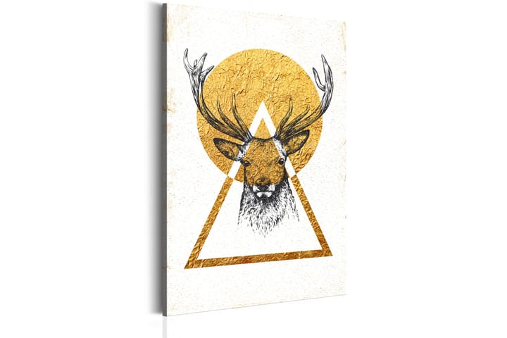 Tavla My Home Golden Deer 40x60 - Artgeist sp. z o. o. - Inredning - Tavlor & posters - Canvastavla