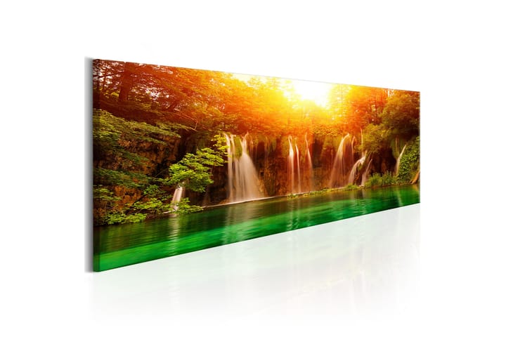 Tavla Nature: Magnificent Waterfall 135x45 - Artgeist sp. z o. o. - Inredning - Tavlor & posters - Canvastavla