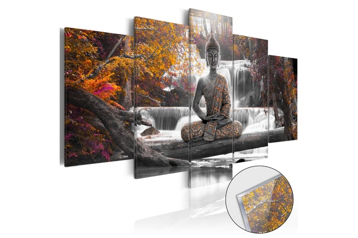 Tavla På Akryl Autumnal Buddha 200x100 - Artgeist sp. z o. o. - Inredning - Tavlor & posters - Canvastavla