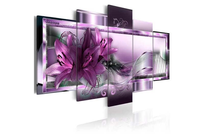 Tavla Purple Lilies 100x50 - Artgeist sp. z o. o. - Inredning - Tavlor & posters - Canvastavla
