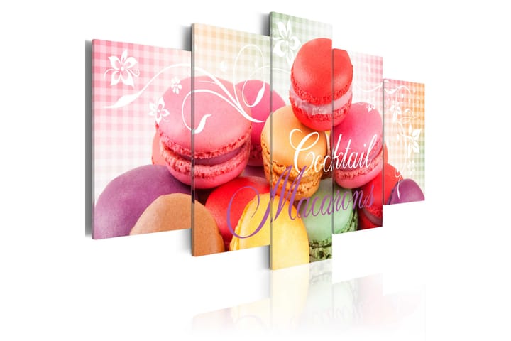 Tavla Sweet Macarons 200x100 - Artgeist sp. z o. o. - Inredning - Tavlor & posters - Canvastavla