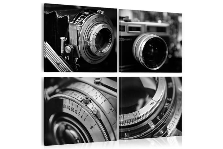 Tavla Vintage Cameras 90x90 - Artgeist sp. z o. o. - Inredning - Tavlor & posters - Canvastavla