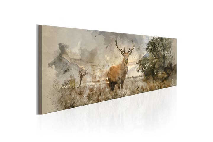 Tavla Watercolour Deer 135x45 - Artgeist sp. z o. o. - Inredning - Tavlor & posters - Canvastavla