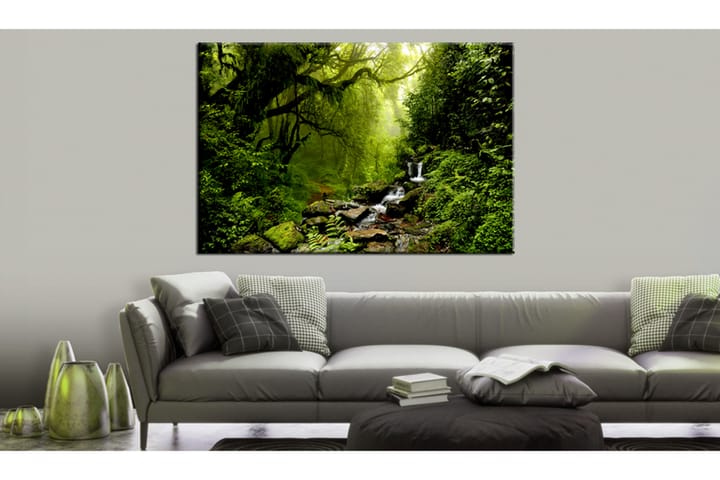 Tavla Waterfall in the Forest 120x80 - Artgeist sp. z o. o. - Inredning - Tavlor & posters - Canvastavla